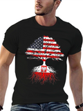 USA Roots Poland Flag T-Shirt