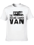 Rolling Camper Van Black Graphic T-Shirt