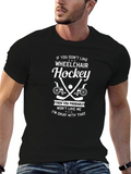 Wheelchair Hockey T-Shirt Funny Gift