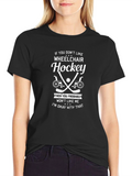 Wheelchair Hockey T-Shirt Funny Gift
