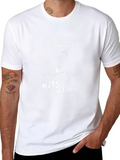 Kite Surfing Heartbeat Graphic T-Shirt