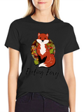Feeling Foxy Graphic Tee - Soft Cotton Blend