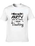 I Like to Party Vaulting Black T-Shirt