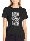 Skiing is Life Graphic T-Shirt