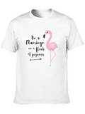 Be a Flamingo Black Graphic Tee
