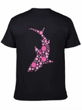 Dot Art Shark Black T-Shirt