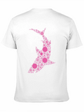 Dot Art Shark Black T-Shirt