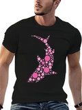 Dot Art Shark Black T-Shirt