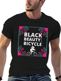 Black Beauty On Bicycle Graphic T-Shirt