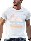 Surfing Graphic Tee - Retro Beach Vibes