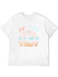 Surfing Graphic Tee - Retro Beach Vibes