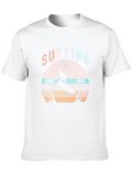 Surfing Graphic Tee - Retro Beach Vibes