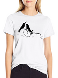 Love Birds Graphic Tee - Black