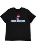 Nerds Are Cute Unisex Black T-Shirt