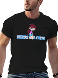Nerds Are Cute Unisex Black T-Shirt