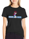 Nerds Are Cute Unisex Black T-Shirt