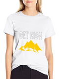 Get High Mountain Graphic Tee - Black