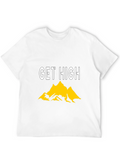 Get High Mountain Graphic Tee - Black