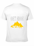 Get High Mountain Graphic Tee - Black