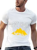 Get High Mountain Graphic Tee - Black