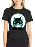 Cool Cat in Bulb Graphic Tee