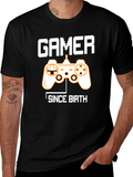 Gamer Since Birth T-Shirt - Black Graphic Tee
