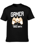 Gamer Since Birth T-Shirt - Black Graphic Tee