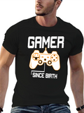 Gamer Since Birth T-Shirt - Black Graphic Tee