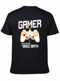 Gamer Since Birth T-Shirt - Black Graphic Tee
