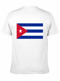Cuban Flag T-Shirt - Black Cotton Blend