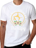 Aerial Fitness is My Therapy Black T-Shirt