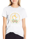 Aerial Fitness is My Therapy Black T-Shirt