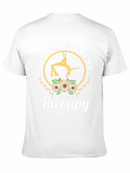 Aerial Fitness is My Therapy Black T-Shirt