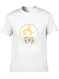 Aerial Fitness is My Therapy Black T-Shirt