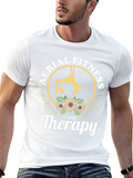 Aerial Fitness is My Therapy Black T-Shirt