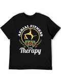 Aerial Fitness is My Therapy Black T-Shirt