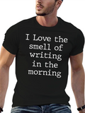 Writing Smell Morning Black Tee