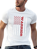 Warrior Ribbon American Flag Graphic T-Shirt