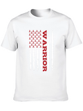 Warrior Ribbon American Flag Graphic T-Shirt