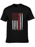 Warrior Ribbon American Flag Graphic T-Shirt