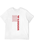 Warrior Ribbon American Flag Graphic T-Shirt