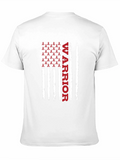 Warrior Ribbon American Flag Graphic T-Shirt