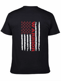 Warrior Ribbon American Flag Graphic T-Shirt