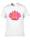 Lotus Meditation Black T-Shirt