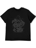 Dog Graphic Tee - Black Cotton Blend