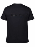 Howling Paw Print Black T-Shirt