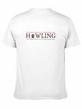 Howling Paw Print Black T-Shirt