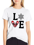 Love Snowshoeing Graphic Tee - Black