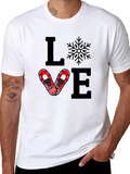 Love Snowshoeing Graphic Tee - Black