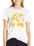 Lion Head Graphic Black T-Shirt